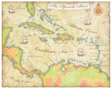 Фотообои карта старого мира (map-0000180)