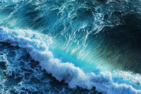 Фотообои море и пена волны (sea-0000356)