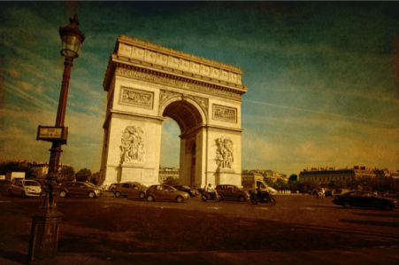 Фотообои ворота Франция (retro-vintage-0000180)