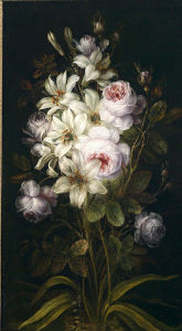 Картина лилии и розы (pf-145)