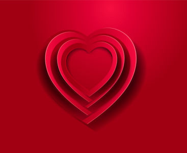 Фотообои сердце любви красное (background-0000354)