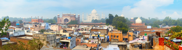 Фотообои панорама Агры в Индии (panorama-67)